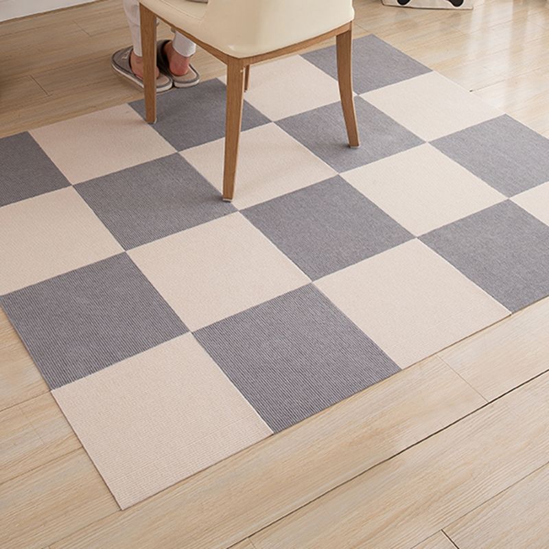Carpet Tile Fade Resistant Solid Color Self-Stick Carpet Tiles Living Room Clearhalo 'Carpet Tiles & Carpet Squares' 'carpet_tiles_carpet_squares' 'Flooring 'Home Improvement' 'home_improvement' 'home_improvement_carpet_tiles_carpet_squares' Walls and Ceiling' 1200x1200_fb614127-22d9-45fa-8fdf-ce6f868337db