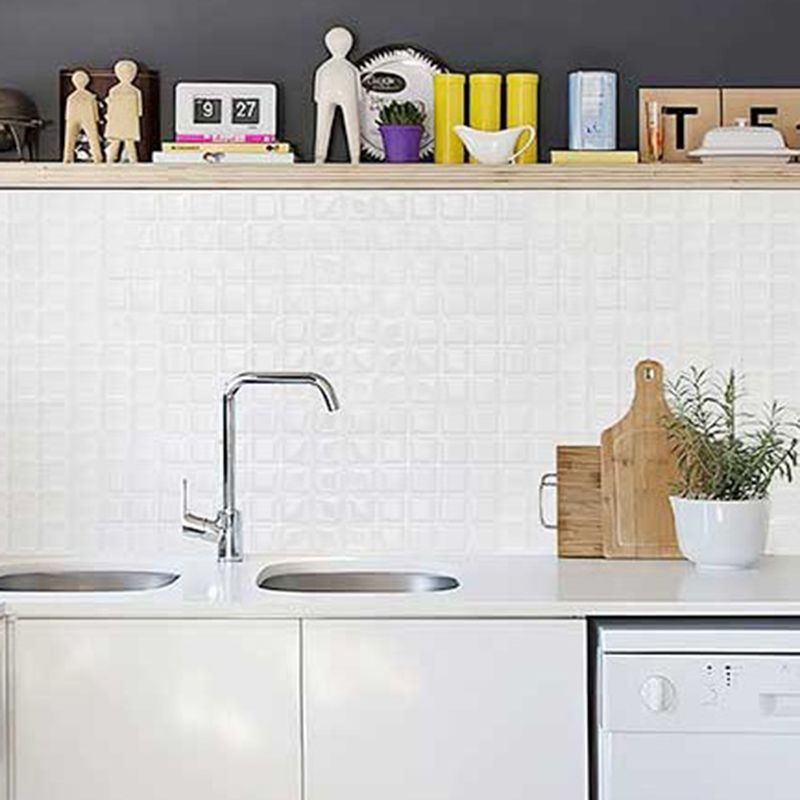 White Subway Tile Water Resistant Peel & Stick Tile for Kitchen Backsplash Clearhalo 'Flooring 'Home Improvement' 'home_improvement' 'home_improvement_peel_stick_blacksplash' 'Peel & Stick Backsplash Tile' 'peel_stick_blacksplash' 'Walls & Ceilings' Walls and Ceiling' 1200x1200_fb6cf712-c2eb-49c8-b680-acd62c168a3a