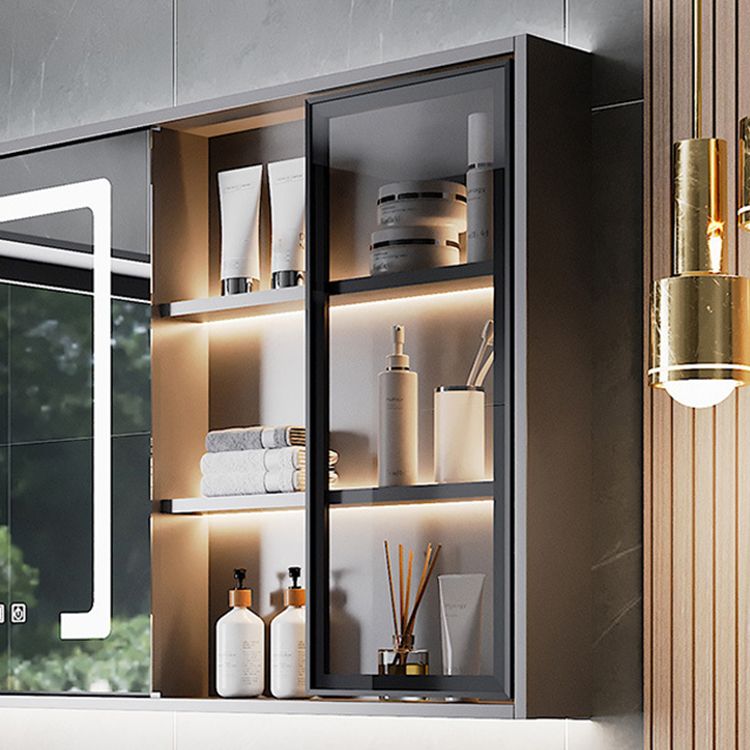 Contemporary Vanity Sink Wooden Wall-Mounted Bathroom Vanity Cabinet in Gray Clearhalo 'Bathroom Remodel & Bathroom Fixtures' 'Bathroom Vanities' 'bathroom_vanities' 'Home Improvement' 'home_improvement' 'home_improvement_bathroom_vanities' 1200x1200_fb754f9e-8e2d-40a7-b0dd-34e38cc22b16