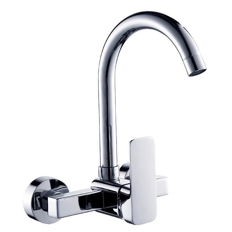 Centerset Bathroom Sink Faucet Single-handle Swivel Spout Centerset Faucet Clearhalo 'Bathroom Remodel & Bathroom Fixtures' 'Bathroom Sink Faucets' 'Bathroom Sinks & Faucet Components' 'bathroom_sink_faucets' 'Home Improvement' 'home_improvement' 'home_improvement_bathroom_sink_faucets' 1200x1200_fb7c84b7-078e-4c9b-bcb4-39e4cd1649f4