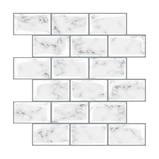 Peel and Stick Tiles Rectangle Stain Resistant PVC Subway Peel and Stick Tiles for Kitchen Clearhalo 'Flooring 'Home Improvement' 'home_improvement' 'home_improvement_peel_stick_blacksplash' 'Peel & Stick Backsplash Tile' 'peel_stick_blacksplash' 'Walls & Ceilings' Walls and Ceiling' 1200x1200_fba380e0-68e5-40e5-850a-eee2ac94ee5c