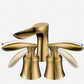 5.1" H Brass Basin Lavatory Faucet Double Handles Bathroom Faucet Clearhalo 'Bathroom Remodel & Bathroom Fixtures' 'Bathroom Sink Faucets' 'Bathroom Sinks & Faucet Components' 'bathroom_sink_faucets' 'Home Improvement' 'home_improvement' 'home_improvement_bathroom_sink_faucets' 1200x1200_fbb22e84-7217-4cfe-91aa-edc31817737a