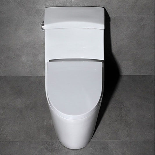 White Ceramic Floor Toilet Elongated One Piece Toilet with Glazed Surface Clearhalo 'Bathroom Remodel & Bathroom Fixtures' 'Home Improvement' 'home_improvement' 'home_improvement_toilets' 'Toilets & Bidets' 'Toilets' 1200x1200_fbb3ef01-c1ba-4263-8b88-b31131ed9844