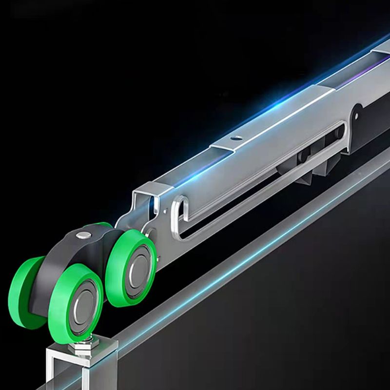 Narrow Full Frame Single Sliding Shower Door Tempered Glass Shower Door Clearhalo 'Bathroom Remodel & Bathroom Fixtures' 'Home Improvement' 'home_improvement' 'home_improvement_shower_tub_doors' 'Shower and Tub Doors' 'shower_tub_doors' 'Showers & Bathtubs' 1200x1200_fbc988b2-6ab4-40a2-9d9a-1e7889af9fc0