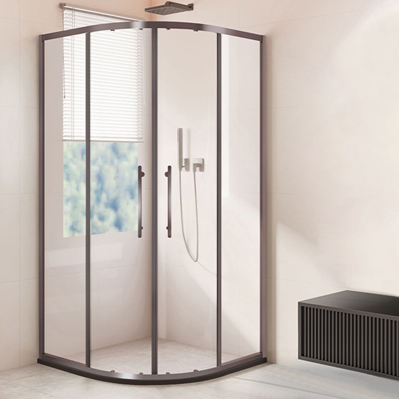Framed Clear Shower Doors Double Sliding Tempered Shower Bath Door Clearhalo 'Bathroom Remodel & Bathroom Fixtures' 'Home Improvement' 'home_improvement' 'home_improvement_shower_tub_doors' 'Shower and Tub Doors' 'shower_tub_doors' 'Showers & Bathtubs' 1200x1200_fbeac444-bd0e-4f82-8c1f-c0418669ad9e