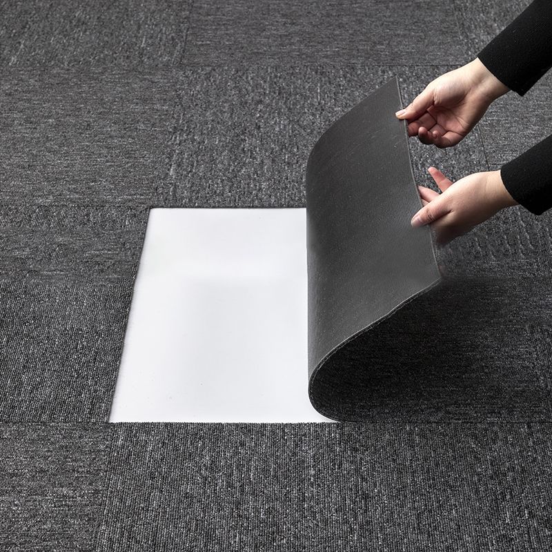 Modern Carpet Tiles Self Adhesive Level Loop Fire Resistant Tiles and Carpet Clearhalo 'Carpet Tiles & Carpet Squares' 'carpet_tiles_carpet_squares' 'Flooring 'Home Improvement' 'home_improvement' 'home_improvement_carpet_tiles_carpet_squares' Walls and Ceiling' 1200x1200_fbeb4f0a-4e8a-49e7-89ed-722c5d814647