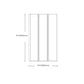 Semi Frameless Folding Shower Screen Tempered Glass Shower Screen Clearhalo 'Bathroom Remodel & Bathroom Fixtures' 'Home Improvement' 'home_improvement' 'home_improvement_shower_tub_doors' 'Shower and Tub Doors' 'shower_tub_doors' 'Showers & Bathtubs' 1200x1200_fbebf2a2-0417-41bf-945c-2f7907b30020