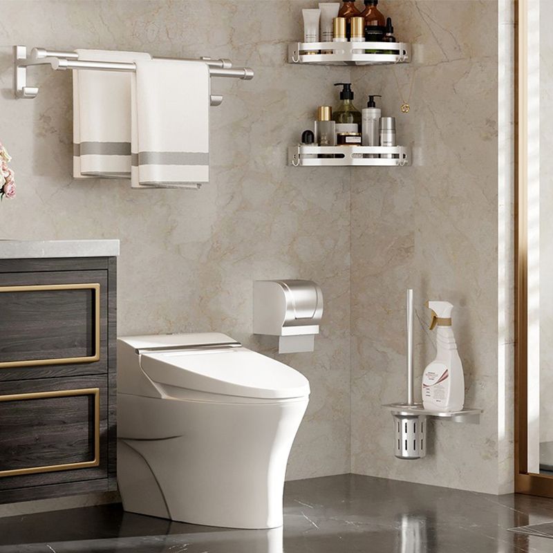 Modern Polished Chrome Bathroom Accessory Set Bath Shelf/Towel Bar/ Paper Holder Included Clearhalo 'Bathroom Hardware Sets' 'Bathroom Hardware' 'Bathroom Remodel & Bathroom Fixtures' 'bathroom_hardware_sets' 'Home Improvement' 'home_improvement' 'home_improvement_bathroom_hardware_sets' 1200x1200_fbf14dea-bce0-4185-ba40-775df7728d9f