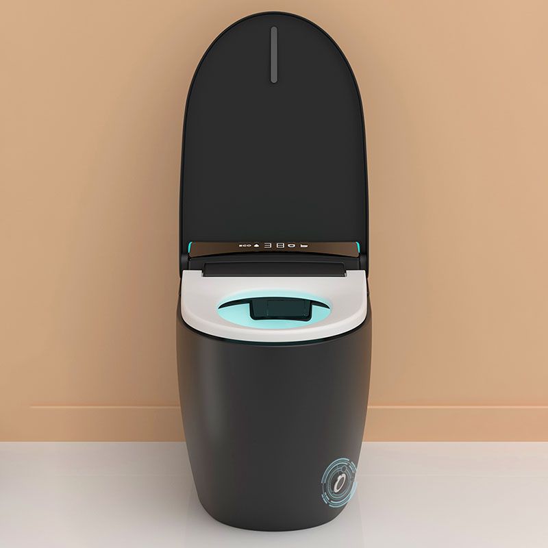 19.68" H Electronic Elongated Toilet Floor Standing Bidet in Black Clearhalo 'Bathroom Remodel & Bathroom Fixtures' 'Bidets' 'Home Improvement' 'home_improvement' 'home_improvement_bidets' 'Toilets & Bidets' 1200x1200_fc070e86-bdd9-4347-950e-0616bcc3d4c9