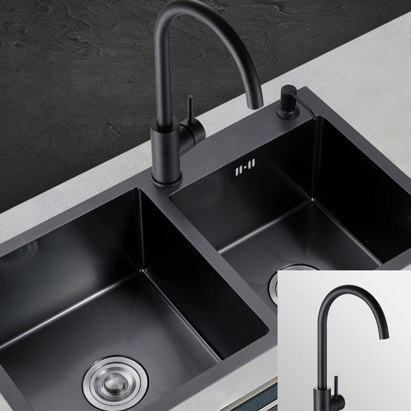 Modern Style Kitchen Sink Stainless Steel Rectangle 2 Holes Kitchen Sink Clearhalo 'Home Improvement' 'home_improvement' 'home_improvement_kitchen_sinks' 'Kitchen Remodel & Kitchen Fixtures' 'Kitchen Sinks & Faucet Components' 'Kitchen Sinks' 'kitchen_sinks' 1200x1200_fc12f6ef-e8a9-4ea6-9d1f-48df5a09705f