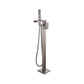 Floor Mounted Metal Freestanding Tub Filler 1 Handle Freestanding Faucet with Hose Clearhalo 'Bathroom Remodel & Bathroom Fixtures' 'Bathtub Faucets' 'bathtub_faucets' 'Home Improvement' 'home_improvement' 'home_improvement_bathtub_faucets' 1200x1200_fc136f6a-2abd-4970-a8e4-611cb1e78461