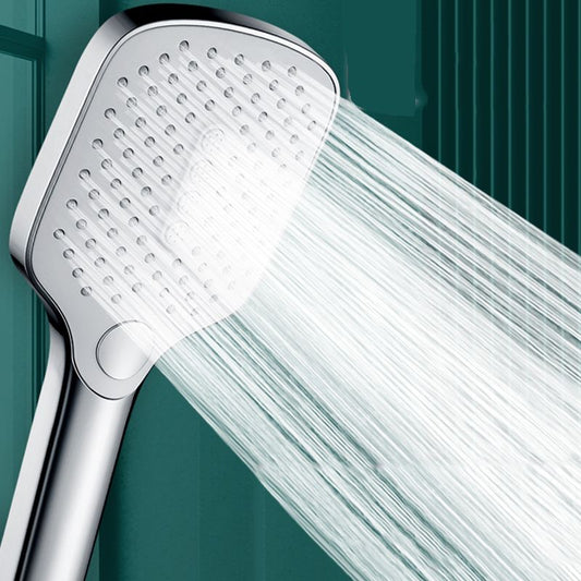 Contemporary Rectangular Hand Shower 3 Sprays Wall-Mount Hand Shower Clearhalo 'Bathroom Remodel & Bathroom Fixtures' 'Home Improvement' 'home_improvement' 'home_improvement_shower_heads' 'Shower Heads' 'shower_heads' 'Showers & Bathtubs Plumbing' 'Showers & Bathtubs' 1200x1200_fc1fe29f-e82e-4242-a96c-260b8b1df761