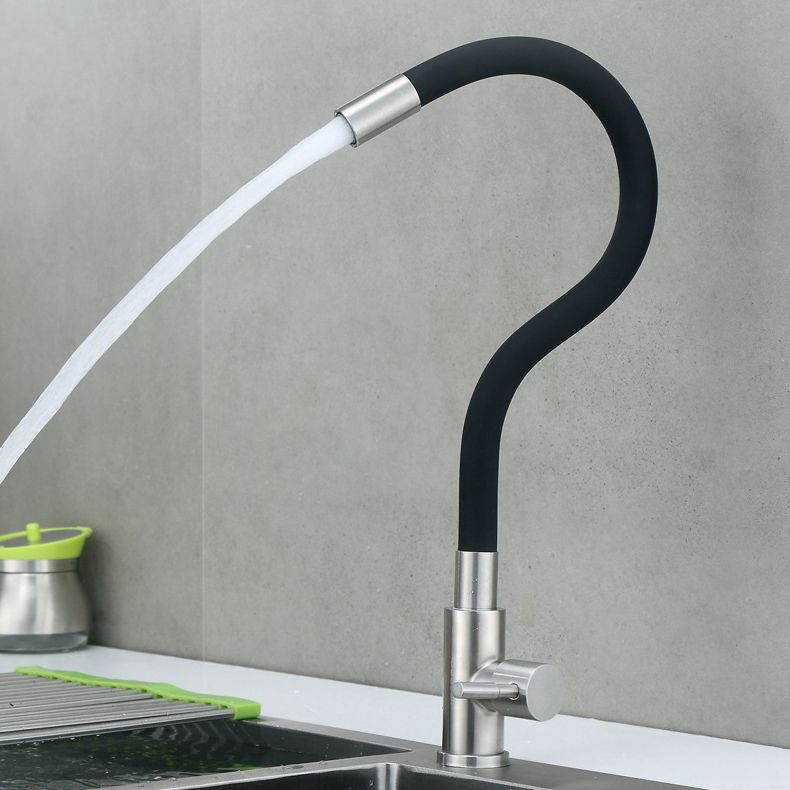 Modern 1-Handle Faucets Touchless with Water Dispenser Standard Kitchen Faucets Clearhalo 'Home Improvement' 'home_improvement' 'home_improvement_kitchen_faucets' 'Kitchen Faucets' 'Kitchen Remodel & Kitchen Fixtures' 'Kitchen Sinks & Faucet Components' 'kitchen_faucets' 1200x1200_fc23ce20-333d-4ae3-9a1e-670bdfa47306