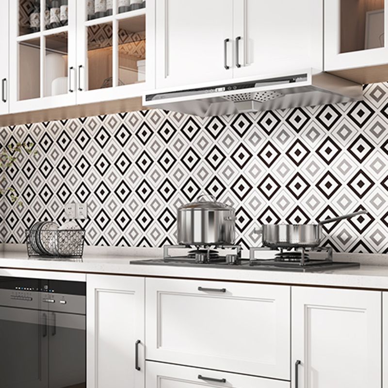 Single Tile Peel and Stick Backsplash Contemporary Kitchen Wallpaper Clearhalo 'Flooring 'Home Improvement' 'home_improvement' 'home_improvement_peel_stick_blacksplash' 'Peel & Stick Backsplash Tile' 'peel_stick_blacksplash' 'Walls & Ceilings' Walls and Ceiling' 1200x1200_fc28c9d6-3416-49fb-b3e9-8259a7e14a62