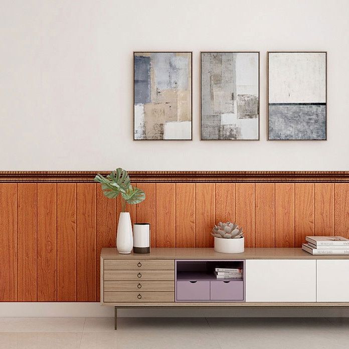 Plastic Wainscoting Peel and Stick Wainscoting with Waterproof Clearhalo 'Flooring 'Home Improvement' 'home_improvement' 'home_improvement_wall_paneling' 'Wall Paneling' 'wall_paneling' 'Walls & Ceilings' Walls and Ceiling' 1200x1200_fc353bfc-68be-481a-bcea-bd4fc109a87e