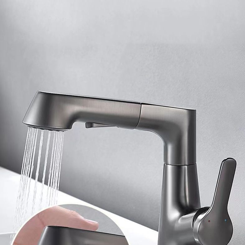 Modern Faucet 1-Handle and 1-Hole Copper with Pull out Sprayer Faucet Clearhalo 'Home Improvement' 'home_improvement' 'home_improvement_kitchen_faucets' 'Kitchen Faucets' 'Kitchen Remodel & Kitchen Fixtures' 'Kitchen Sinks & Faucet Components' 'kitchen_faucets' 1200x1200_fc3e5449-0737-4f89-9b95-4805f2cb761f