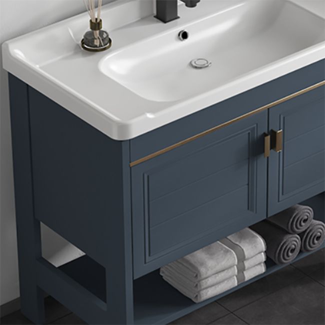 Glam Bathroom Vanity Set Freestanding Faucet Included Bathroom Sink Vanity Clearhalo 'Bathroom Remodel & Bathroom Fixtures' 'Bathroom Vanities' 'bathroom_vanities' 'Home Improvement' 'home_improvement' 'home_improvement_bathroom_vanities' 1200x1200_fc487a2f-c415-4b53-b064-753c0a80b243