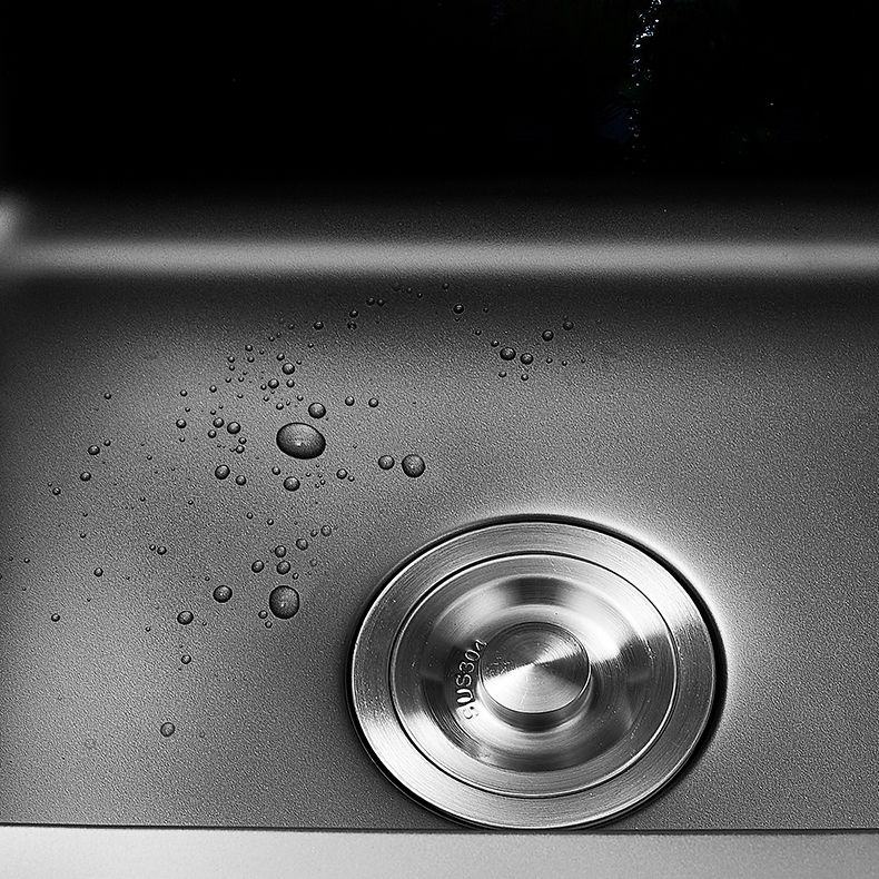 Square Stainless Steel Sink in black with Strainer Drop-In Kitchen Sink Clearhalo 'Home Improvement' 'home_improvement' 'home_improvement_kitchen_sinks' 'Kitchen Remodel & Kitchen Fixtures' 'Kitchen Sinks & Faucet Components' 'Kitchen Sinks' 'kitchen_sinks' 1200x1200_fc82b656-5ee7-4155-b811-ff1bc5dc9358
