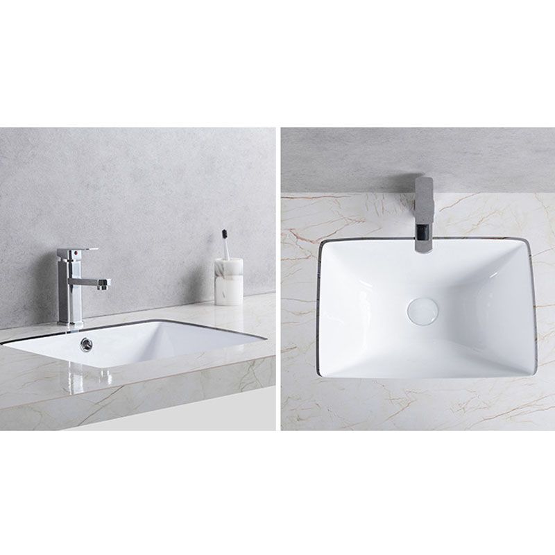 Modern Undermount Vanity Sink Round Porcelain with Pop-Up Drain Bathroom Sink Only Clearhalo 'Bathroom Remodel & Bathroom Fixtures' 'Bathroom Sinks & Faucet Components' 'Bathroom Sinks' 'bathroom_sink' 'Home Improvement' 'home_improvement' 'home_improvement_bathroom_sink' 1200x1200_fc849be3-005c-431c-bbf3-83acd39e1027