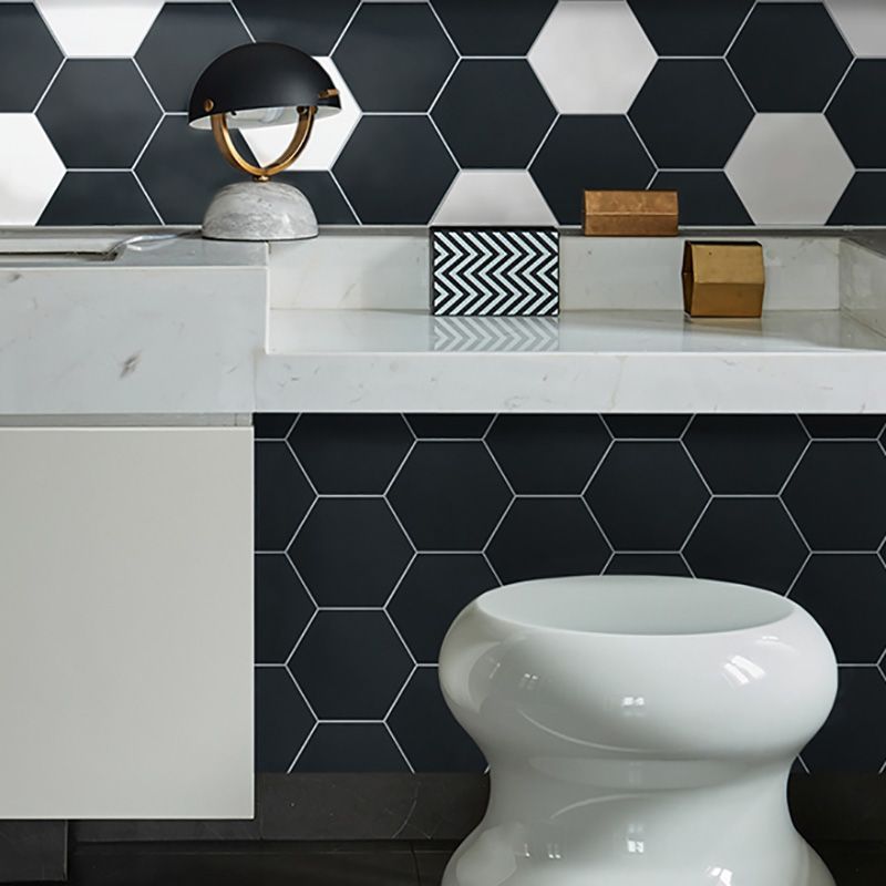Hexagonal Peel and Stick Tiles Modern Peel and Stick Backsplash 20 Pack for Bathroom Clearhalo 'Flooring 'Home Improvement' 'home_improvement' 'home_improvement_peel_stick_blacksplash' 'Peel & Stick Backsplash Tile' 'peel_stick_blacksplash' 'Walls & Ceilings' Walls and Ceiling' 1200x1200_fc9e177f-e9bf-404a-89c3-23c88d9ed74b