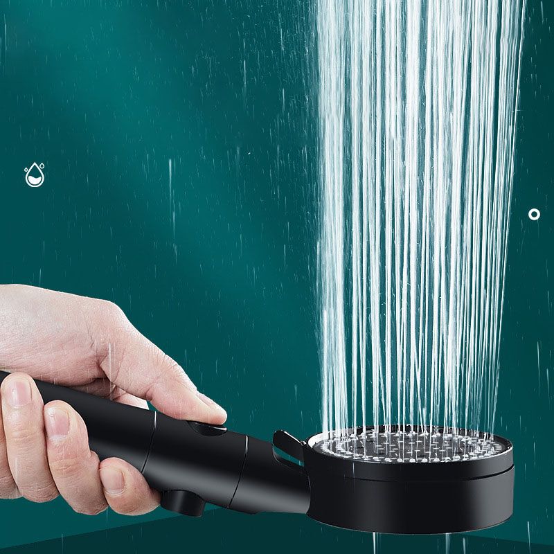 Metal Black Shower Head Self-Cleaning Standard Round Handheld Shower Heads Clearhalo 'Bathroom Remodel & Bathroom Fixtures' 'Home Improvement' 'home_improvement' 'home_improvement_shower_heads' 'Shower Heads' 'shower_heads' 'Showers & Bathtubs Plumbing' 'Showers & Bathtubs' 1200x1200_fcb1d00e-d04e-44dd-8bb6-b4296cc77837