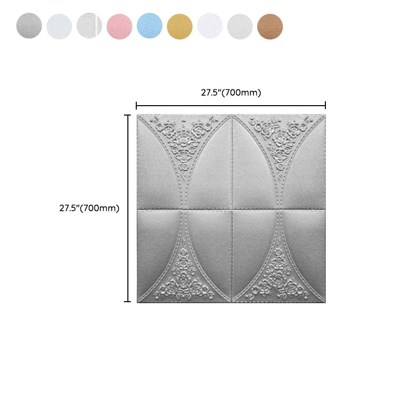 Modern Style Plastic Wall Panel Living Room Peel and Stick 3D Wall Paneling Clearhalo 'Flooring 'Home Improvement' 'home_improvement' 'home_improvement_wall_paneling' 'Wall Paneling' 'wall_paneling' 'Walls & Ceilings' Walls and Ceiling' 1200x1200_fcb7f531-4115-433c-8af6-503bad636bc3