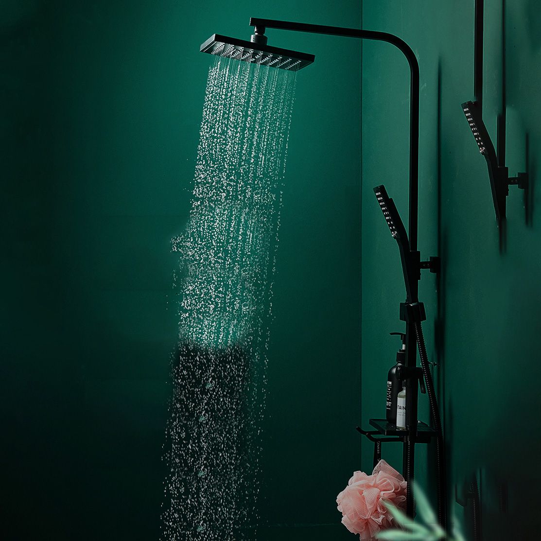 Adjustable Spray Pattern Shower Combo Metal Shower Faucet Arm Shower Head with Slide Bar Clearhalo 'Bathroom Remodel & Bathroom Fixtures' 'Home Improvement' 'home_improvement' 'home_improvement_shower_faucets' 'Shower Faucets & Systems' 'shower_faucets' 'Showers & Bathtubs Plumbing' 'Showers & Bathtubs' 1200x1200_fcbad69c-2061-4434-aff7-05447e27368f