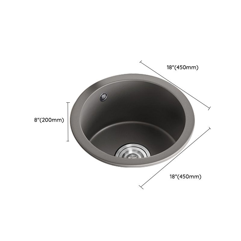 Quartz Kitchen Bar Sink Contemporary Round Shape Kitchen Bar Sink Clearhalo 'Home Improvement' 'home_improvement' 'home_improvement_kitchen_sinks' 'Kitchen Remodel & Kitchen Fixtures' 'Kitchen Sinks & Faucet Components' 'Kitchen Sinks' 'kitchen_sinks' 1200x1200_fcbbfee1-8c61-4a62-b1cf-a344ee68a1a0