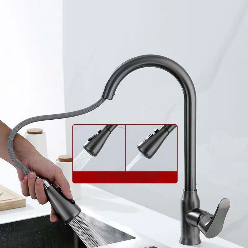 1-Handle Faucets Copper with Pull Out Sprayer with Water Dispenser Faucets Clearhalo 'Home Improvement' 'home_improvement' 'home_improvement_kitchen_faucets' 'Kitchen Faucets' 'Kitchen Remodel & Kitchen Fixtures' 'Kitchen Sinks & Faucet Components' 'kitchen_faucets' 1200x1200_fcdc7b15-a78e-4ba8-99cc-db48fe8b0352