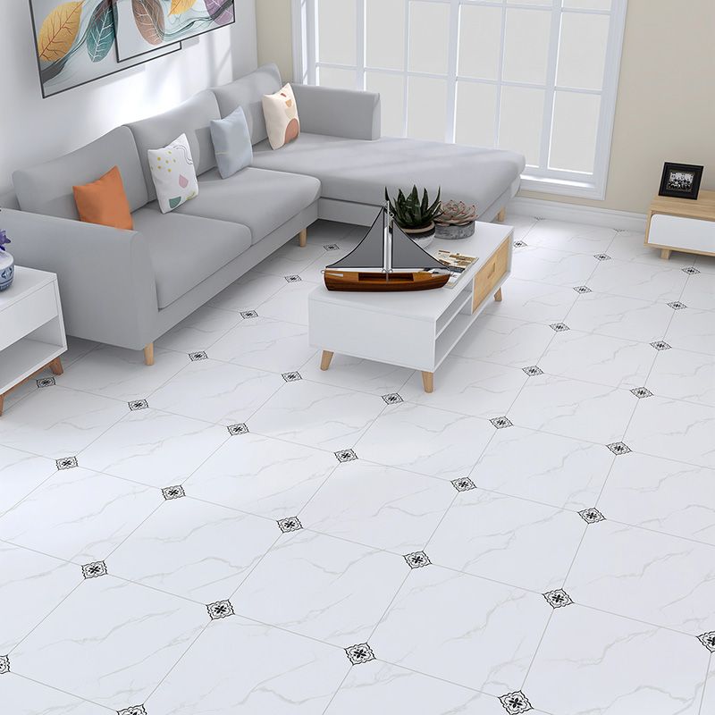 Home Indoor Vinyl Floor Coiled Marble Print Square PVC Vinyl Flooring Clearhalo 'Flooring 'Home Improvement' 'home_improvement' 'home_improvement_vinyl_flooring' 'Vinyl Flooring' 'vinyl_flooring' Walls and Ceiling' 1200x1200_fcde04cd-e160-42e7-8805-62e8f9be3b33