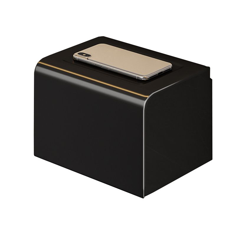 Modern Black Metal Bath Hardware Set Towel Bar Bathroom Hardware Set Clearhalo 'Bathroom Hardware Sets' 'Bathroom Hardware' 'Bathroom Remodel & Bathroom Fixtures' 'bathroom_hardware_sets' 'Home Improvement' 'home_improvement' 'home_improvement_bathroom_hardware_sets' 1200x1200_fcdf1b2e-ebf1-408c-a47d-a3464002d44d