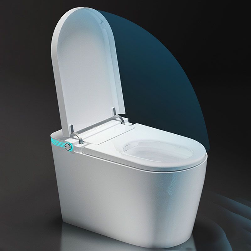 Contemporary 17.32" H White Electronic Toilet Elongated Floor Standing Bidet Clearhalo 'Bathroom Remodel & Bathroom Fixtures' 'Bidets' 'Home Improvement' 'home_improvement' 'home_improvement_bidets' 'Toilets & Bidets' 1200x1200_fce40206-7b74-4590-ab43-70fe848820e2