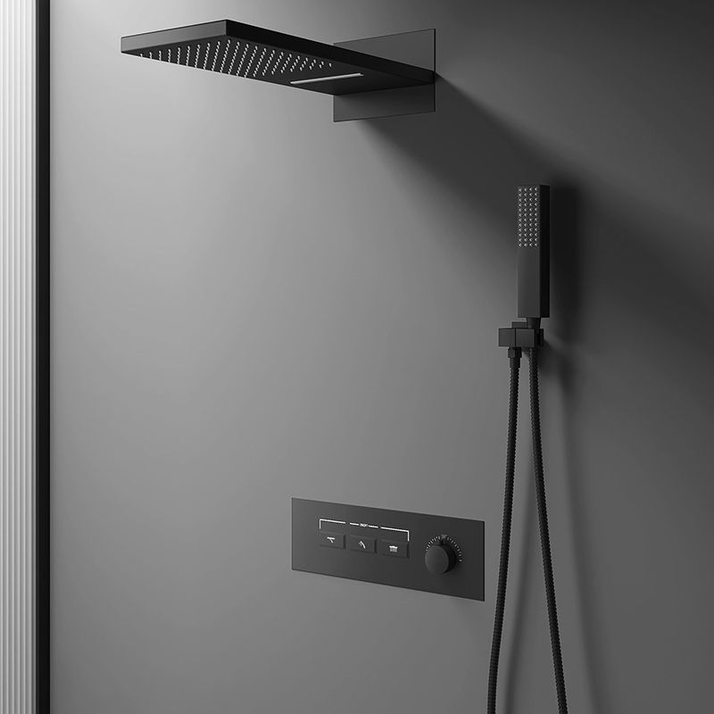 Minimalist Concealed Shower Set Recessed Push Button Wall Diverter Clearhalo 'Bathroom Remodel & Bathroom Fixtures' 'Home Improvement' 'home_improvement' 'home_improvement_shower_faucets' 'Shower Faucets & Systems' 'shower_faucets' 'Showers & Bathtubs Plumbing' 'Showers & Bathtubs' 1200x1200_fced13f8-0b68-4683-afc5-56ddd98d9369