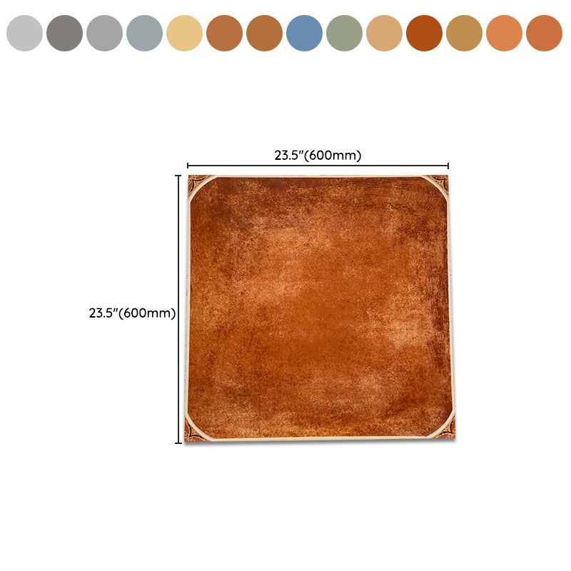 Porcelain Singular Tile Matte Vintage Floor and Wall Tile for Indoor and Outdoor Clearhalo 'Floor Tiles & Wall Tiles' 'floor_tiles_wall_tiles' 'Flooring 'Home Improvement' 'home_improvement' 'home_improvement_floor_tiles_wall_tiles' Walls and Ceiling' 1200x1200_fd1444a5-cd1e-4847-8d25-2946fd455ee1