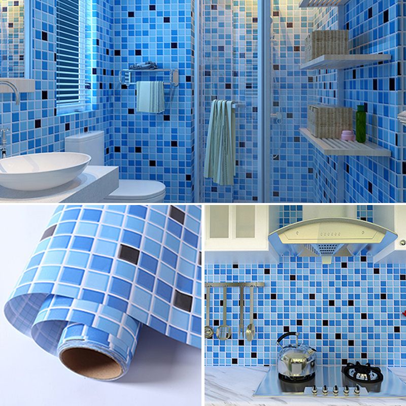 Colorful Mosaic Peel & Stick Tile Water-resistant Shower Wallpaper Clearhalo 'Flooring 'Home Improvement' 'home_improvement' 'home_improvement_peel_stick_blacksplash' 'Peel & Stick Backsplash Tile' 'peel_stick_blacksplash' 'Walls & Ceilings' Walls and Ceiling' 1200x1200_fd1aa61f-19f1-49ca-b97c-73070fd22df8