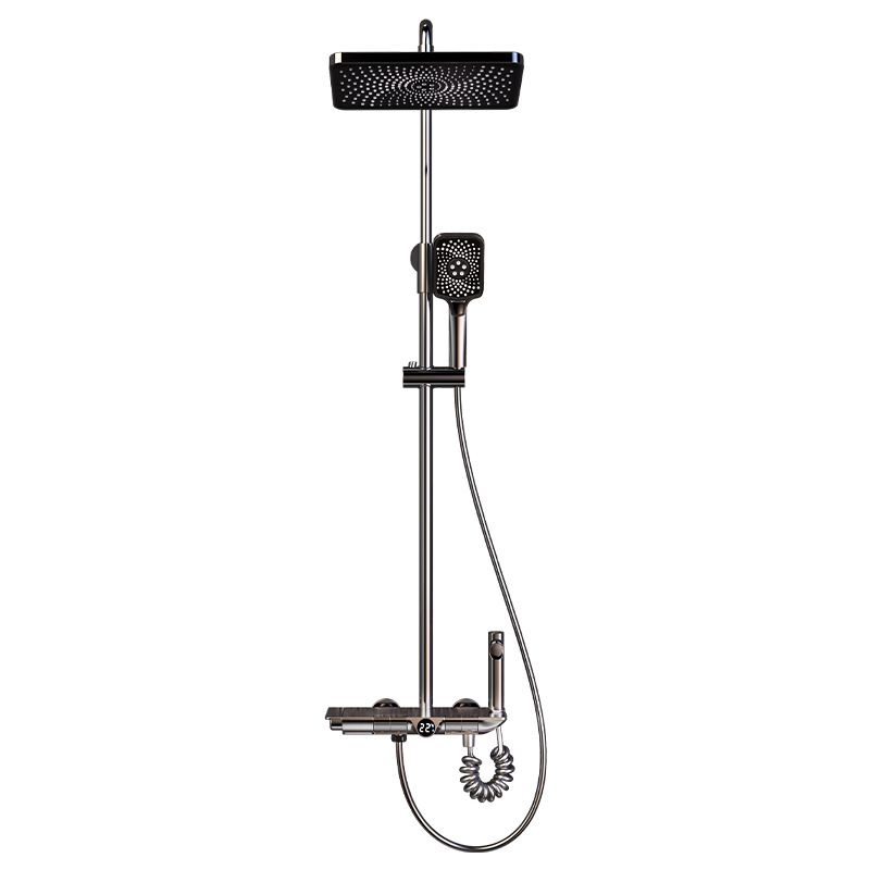 Modern Shower Head Combo Brass Adjustable Spray Pattern Shower System Clearhalo 'Bathroom Remodel & Bathroom Fixtures' 'Home Improvement' 'home_improvement' 'home_improvement_shower_faucets' 'Shower Faucets & Systems' 'shower_faucets' 'Showers & Bathtubs Plumbing' 'Showers & Bathtubs' 1200x1200_fd2be22a-05a7-43a2-96d0-b4f96e43f634