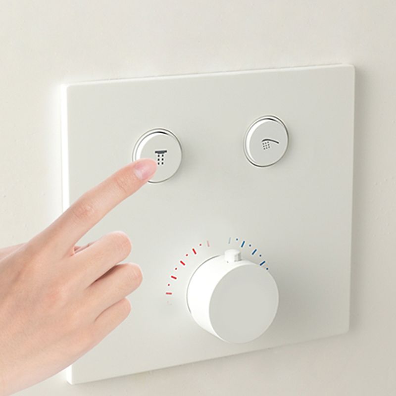 Contemporary Bathroom Faucet Wall Mounted White One Handle Fixed Clawfoot Tub Faucets Clearhalo 'Bathroom Remodel & Bathroom Fixtures' 'Bathtub Faucets' 'bathtub_faucets' 'Home Improvement' 'home_improvement' 'home_improvement_bathtub_faucets' 1200x1200_fd510d30-d8ba-474c-a358-ceb2c17928aa