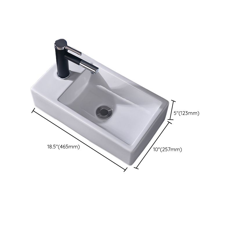 Modern Vessel Bathroom Sink Rectangular Porcelain Basin Sink (Not Include Faucet) Clearhalo 'Bathroom Remodel & Bathroom Fixtures' 'Bathroom Sinks & Faucet Components' 'Bathroom Sinks' 'bathroom_sink' 'Home Improvement' 'home_improvement' 'home_improvement_bathroom_sink' 1200x1200_fd5d0794-5b41-43f0-8abd-9b4a3bb69fd4