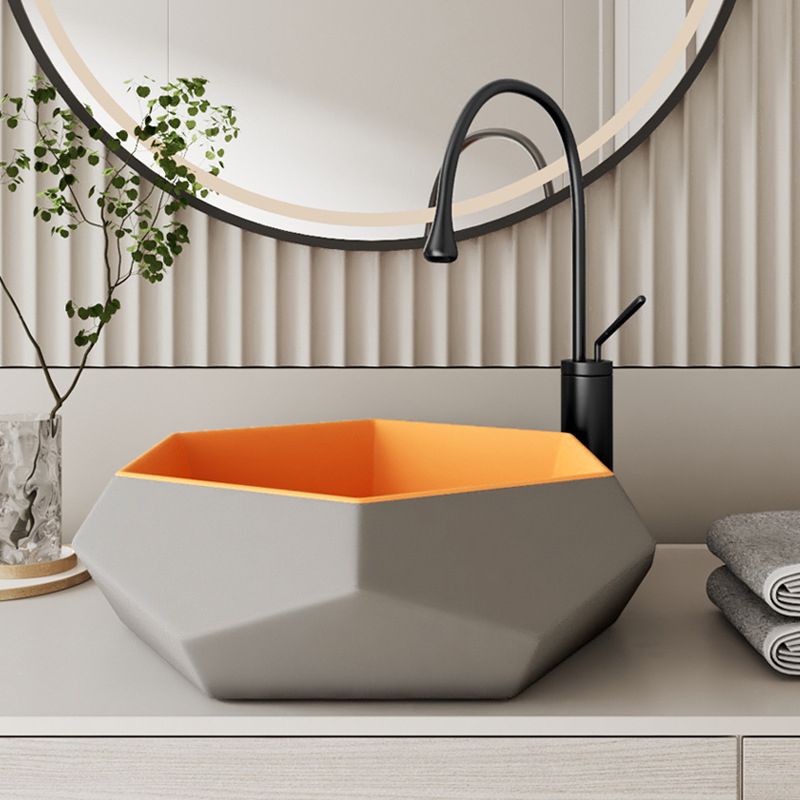 Modern Specialty Wash Stand Porcelain Vessel Lavatory Sink for Home Clearhalo 'Bathroom Remodel & Bathroom Fixtures' 'Bathroom Sinks & Faucet Components' 'Bathroom Sinks' 'bathroom_sink' 'Home Improvement' 'home_improvement' 'home_improvement_bathroom_sink' 1200x1200_fd5d8a56-3cf1-40ae-84e8-053e2a14051a
