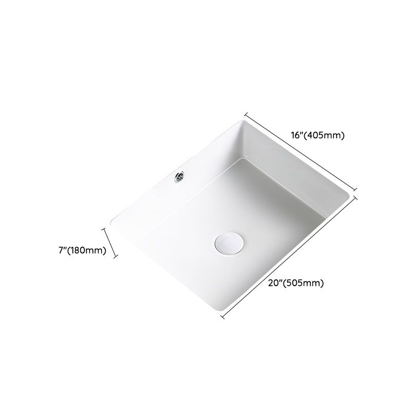 Modern Undermount Bathroom Sink Porcelain with Pop-Up Drain Basin Sink Clearhalo 'Bathroom Remodel & Bathroom Fixtures' 'Bathroom Sinks & Faucet Components' 'Bathroom Sinks' 'bathroom_sink' 'Home Improvement' 'home_improvement' 'home_improvement_bathroom_sink' 1200x1200_fd7c5cdc-3fb1-45b4-9e45-e8cc8be03048