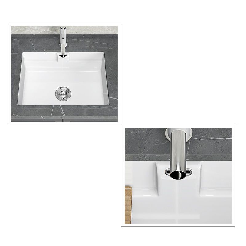 Modern Undermount Vanity Sink Rectangular Porcelain with Overflow and Faucet Vessel Clearhalo 'Bathroom Remodel & Bathroom Fixtures' 'Bathroom Sinks & Faucet Components' 'Bathroom Sinks' 'bathroom_sink' 'Home Improvement' 'home_improvement' 'home_improvement_bathroom_sink' 1200x1200_fd7f1fcb-0142-42da-b037-f5970a075277