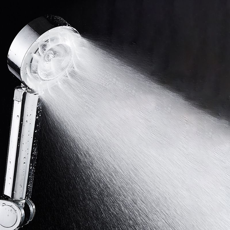 Contemporary Wall Mounted Shower Head Combo Chrome Round Hand Shower Clearhalo 'Bathroom Remodel & Bathroom Fixtures' 'Home Improvement' 'home_improvement' 'home_improvement_shower_heads' 'Shower Heads' 'shower_heads' 'Showers & Bathtubs Plumbing' 'Showers & Bathtubs' 1200x1200_fd92bb86-be63-49c0-a0e1-7673fbde9d3d