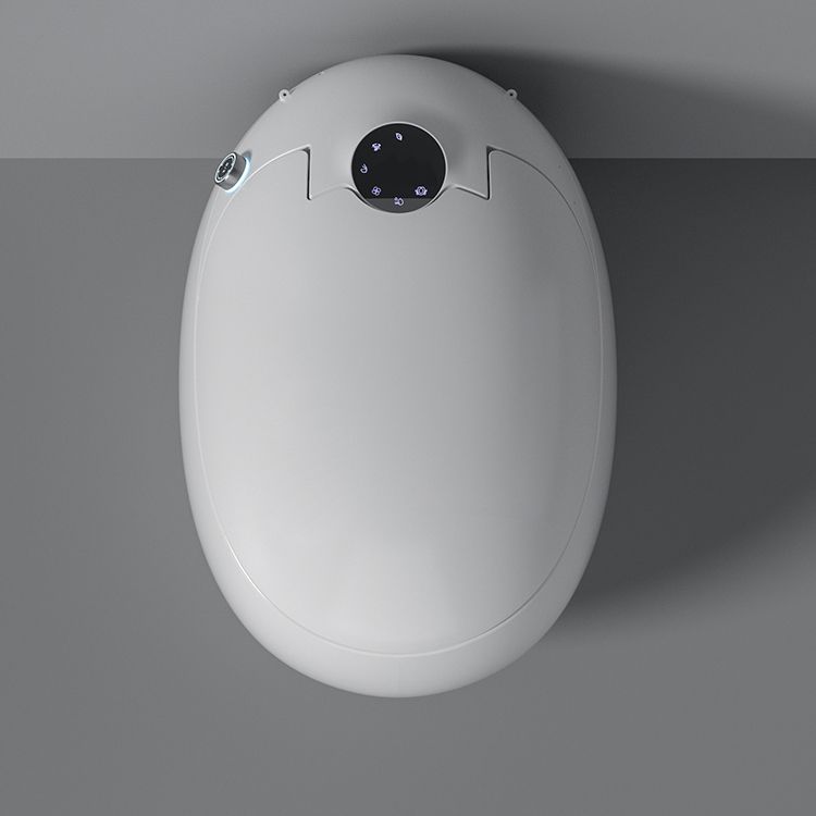 Contemporary White Round Floor Mount Bidet with Heated Seat Vitreous China Bidets Clearhalo 'Bathroom Remodel & Bathroom Fixtures' 'Bidets' 'Home Improvement' 'home_improvement' 'home_improvement_bidets' 'Toilets & Bidets' 1200x1200_fdb6f2d0-f1ec-49b5-a12b-1a4729c7d2af