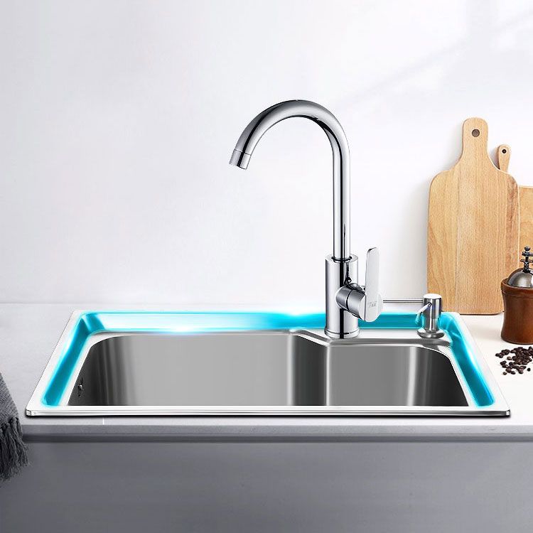 Modern Style Kitchen Sink Stainless Steel Single Bowl Kitchen Sink with Basket Strainer Clearhalo 'Home Improvement' 'home_improvement' 'home_improvement_kitchen_sinks' 'Kitchen Remodel & Kitchen Fixtures' 'Kitchen Sinks & Faucet Components' 'Kitchen Sinks' 'kitchen_sinks' 1200x1200_fdbcd16b-3c75-4e4d-acde-c39efb066f93