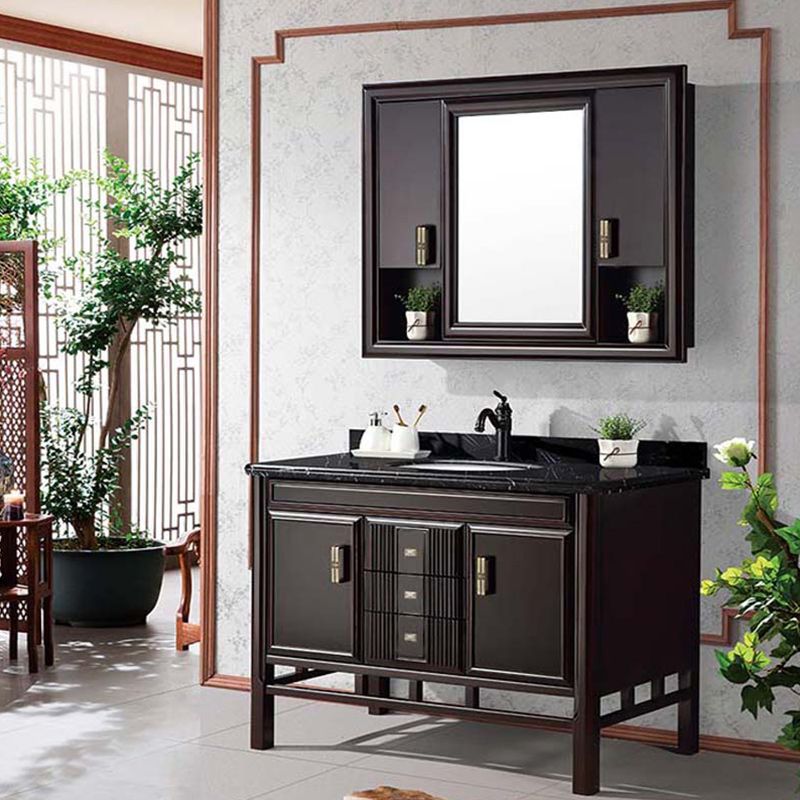 Traditional Wood Sink Vanity Solid Color Wall Mount Vanity Cabinet Clearhalo 'Bathroom Remodel & Bathroom Fixtures' 'Bathroom Vanities' 'bathroom_vanities' 'Home Improvement' 'home_improvement' 'home_improvement_bathroom_vanities' 1200x1200_fdc46e65-e0f9-4832-91ae-51734eb47b0c