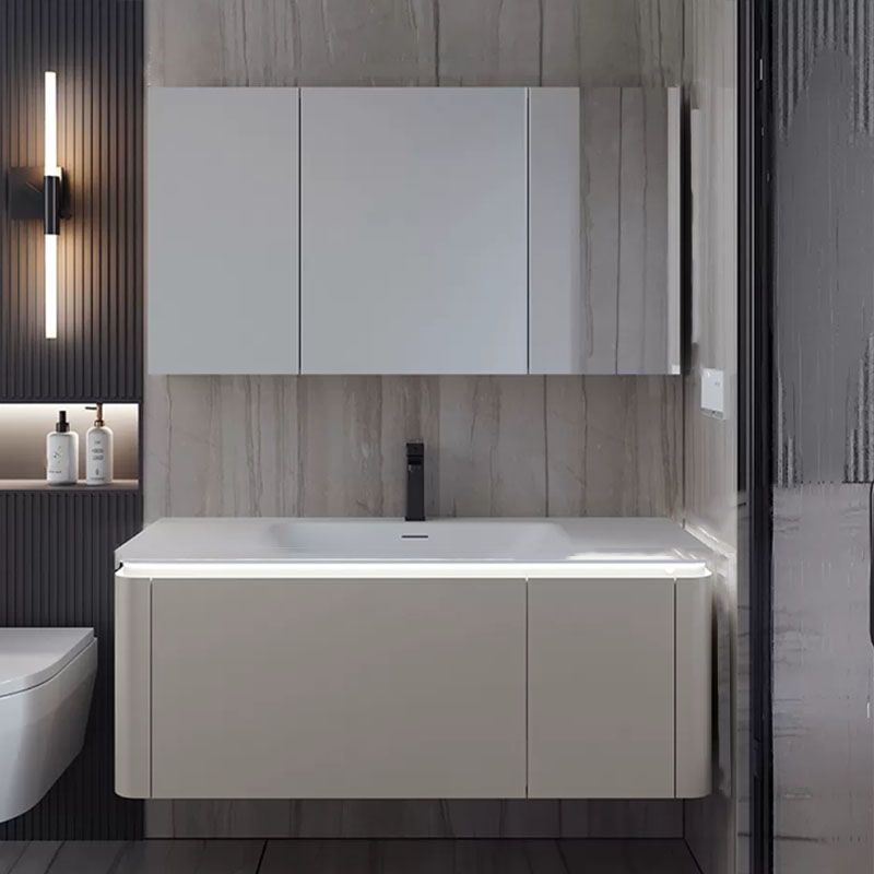 Modern Rectangular Wall Mounted Standard Open Console with Sink Set Clearhalo 'Bathroom Remodel & Bathroom Fixtures' 'Bathroom Vanities' 'bathroom_vanities' 'Home Improvement' 'home_improvement' 'home_improvement_bathroom_vanities' 1200x1200_fdc5b9a4-3e7d-408c-962f-2c29fb8a27f0