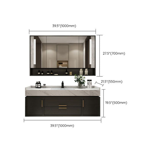 Mirror Included Wall Mount Sink Vanity with Sink Faucet for Bathroom Clearhalo 'Bathroom Remodel & Bathroom Fixtures' 'Bathroom Vanities' 'bathroom_vanities' 'Home Improvement' 'home_improvement' 'home_improvement_bathroom_vanities' 1200x1200_fe019389-dc88-4d11-adf2-efd911babe28