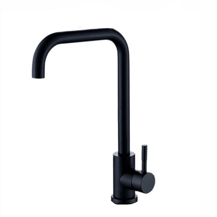 Traditional 1-Handle Faucets Stainless Steel Standard Kitchen Faucets Clearhalo 'Home Improvement' 'home_improvement' 'home_improvement_kitchen_faucets' 'Kitchen Faucets' 'Kitchen Remodel & Kitchen Fixtures' 'Kitchen Sinks & Faucet Components' 'kitchen_faucets' 1200x1200_fe1d1aa0-72aa-4bd8-ab2b-abdbae26f80e