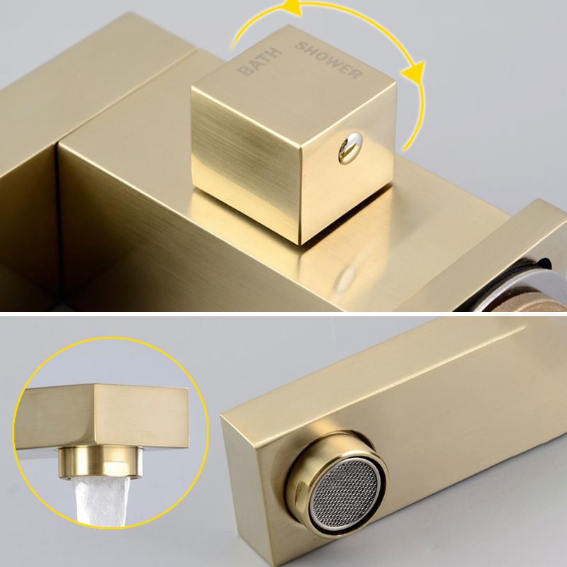 Deck Mounted Metal Freestanding Tub Filler Swivel Freestanding Faucet Clearhalo 'Bathroom Remodel & Bathroom Fixtures' 'Bathtub Faucets' 'bathtub_faucets' 'Home Improvement' 'home_improvement' 'home_improvement_bathtub_faucets' 1200x1200_fe1fe2d2-11bc-489f-8e2e-f0a74806a50c