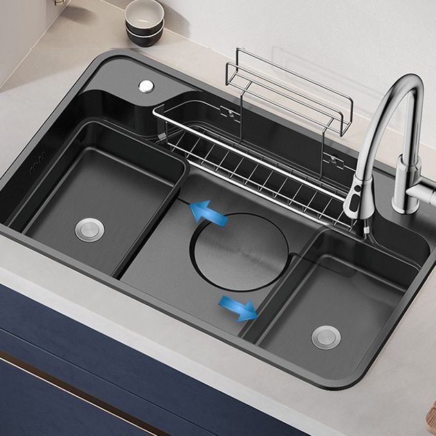 Stainless Steel Kitchen Sink Modern Style Kitchen Sink with Drain Strainer Kit Clearhalo 'Home Improvement' 'home_improvement' 'home_improvement_kitchen_sinks' 'Kitchen Remodel & Kitchen Fixtures' 'Kitchen Sinks & Faucet Components' 'Kitchen Sinks' 'kitchen_sinks' 1200x1200_fe22ac44-6fb9-433a-9437-000923ac4915